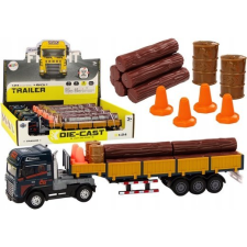 leantoys Fa Teherautó - Pótkocsival, 1:24, Hangokkal, Fényekkel, Kék ( ) autópálya és játékautó