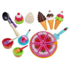 leantoys Fagylaltos és játszótorta készlet, gyerekeknek, többszínű MCT 5038 konyhakészlet