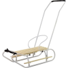 leantoys Fém Szánkó Tolórúddal Háttámla Szíj Fehér (13364)