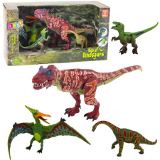 leantoys Figura Készlet Dinoszauruszok Mozgó Lábak Ormány 4db (24390) játékfigura