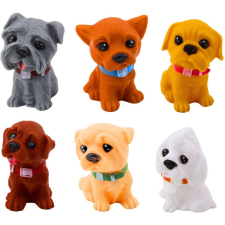 leantoys Figurakészlet Aranyos Kutyák Kölyökkutyák Gumiból 8 cm 6db 24582 (24582) játékfigura