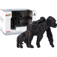 leantoys Gorilla Figurakészlet - Kölykökkel, 2 db (12317) játékfigura