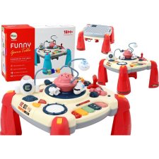 leantoys Gyermek Interaktív Tanulóasztal Pianinko Kosmos Red (17532) oktatójáték