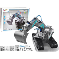 leantoys Hidraulikus Lánctalpas Kotrógép Barkácskészlet - 130 Komponensből Álló Barkácskészlet! 12416 (12416) barkácsolás, építés