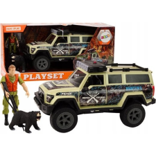 leantoys Hunter Bear Lights Sounds Terepjáró Vadászautó - Beige ( ) autópálya és játékautó