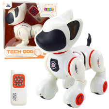 leantoys Interaktív Robotkutya Távirányító Fényhang Fehér Narancs- 23287 (23287) készségfejlesztő