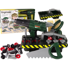 leantoys Kézműves Készlet Csavarhúzó Szervező Akkumulátor Csomag Zöld (13473) kreatív és készségfejlesztő