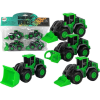 leantoys Mezőgazdasági Jármű Készlet Zöld Traktorok 4 Részes 15412 (15412)