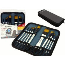 leantoys Művészkészlet Ceruzatartóban, Ecsetkészlet, 10 darab- 16110 (16110) kreatív és készségfejlesztő