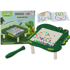 leantoys Oktatási Mágneses Asztali Dinoszaurusz Puzzle Pad Zöld (17787) készségfejlesztő