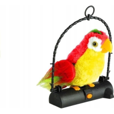 leantoys Papagáj Pleciuga Madár Ismétli Szavak Red (329) kreatív és készségfejlesztő