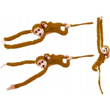 leantoys Plüss Majom Kölykével - 90 cm, Barna ( ) plüssfigura