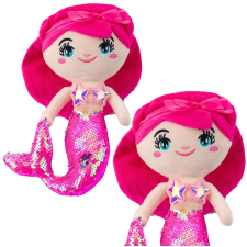 leantoys Plüss Sellő Ölelnivaló Játék Farok Flitter Rózsaszín 30cm – 22520 (22520) plüssfigura