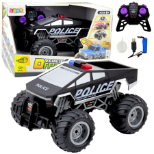 leantoys Police Off-Road RC Távirányítású Terepjáró Autó Fekete 1_16 (22690) autópálya és játékautó