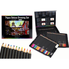 leantoys Rajzkészlet Zsírkréták Dobozban 74 XXL (16132) kreatív és készségfejlesztő