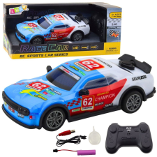 leantoys RC Távirányítós Sportautó Világítás Vízgőz Kék 1:22- 23055 (23055) távirányítós modell