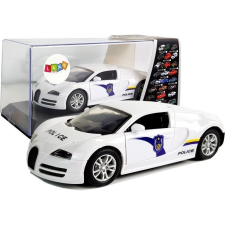 leantoys Sportkocsi Rendőrségi Sötét Szélvédők Feszültséggel Fehér Fényhanggal 6898 (6898) autópálya és játékautó