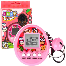 leantoys Tamagotchi Kisállat Tojás Elektronikus Játék 168W1 Kulcstartó Csengővel Rózsaszín- 23452 (23452) elektronikus játék