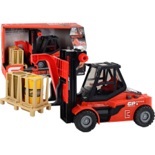 leantoys Targonca 1_16 Mozgó Villák Piros (17842) autópálya és játékautó