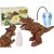 leantoys Távirányítós Dinoszaurusz Lélegző Gőzprojektor Barna 15162 (15162)