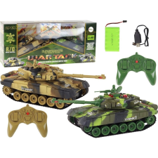 leantoys Távirányítós Háborús Tank RC Infravörös Harckocsi Készlet (393) katonásdi