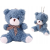 leantoys Teddy Bear Blue Plüss Kis Ennivaló Kabalája Kulcstartó 10cm 17472 ( )