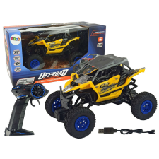 leantoys Terepjáró távirányítású 2,4 GHz 1:16 Sárga 9389 távirányítós modell