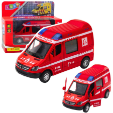 leantoys Tűzoltóautó Fém Húzós Motor Lámpák Piros Hanggal 1:32 – 23179 (23179) autópálya és játékautó
