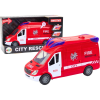 leantoys Tűzoltóautó - Fényekkel, Hangokkal, Nyíló Ajtókkal, Piros (3003)
