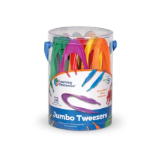 Learning Resources 12 db Jumbo Tweezers- kézügyesség fejlesztő csipesz oktatójáték