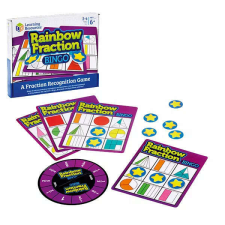 Learning Resources - Törtek gyakorlása - Bingo Rainbow kreatív és készségfejlesztő