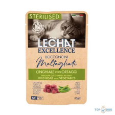 Lechat Excellence 85g Adult Steril Vaddisznó Zöldséggel Alutasakos macskaeledel macskaeledel