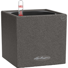 Lechuza Canto Stone 14 kaspó grafitfekete 14 cm x 14 cm kerti dekoráció