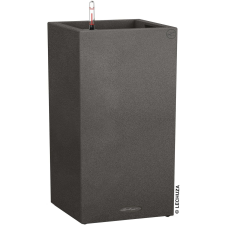 Lechuza Canto Stone 40 high oszlopkaspó grafitfekete 40 cm x 40 cm kerti dekoráció