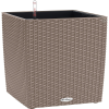 Lechuza Cube Cottage virágtartó 50 cm x 50 cm x 50 cm homokbarna