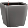 Lechuza Quadro Premium LS kaspó 28 cm x 28 cm x 26 cm antracit-metál
