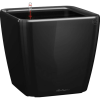 Lechuza Quadro Premium LS kaspó 35 cm x 35 cm x 33 cm fekete magasfényű