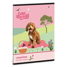 Leckefüzet ARS UNA A/5 32 lapos Cute Animals-Doggie füzet