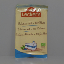 Leckers Leckers bio zselatinlap állati eredetű 12 db reform élelmiszer