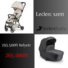 Leclerc Influencer Air könnyű sport babakocsi + fekete mózeskosár- Cloudy Cream babakocsi