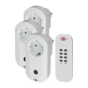 LECTRA RF készlet 3dugaljadapter+1távirányító 1000W 25m 230VAC-táp fehér 433MHz ComfortLine LECTRA - 1507040