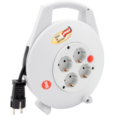 Lectra Technik Kft. Kábeldob 15 méteres kábellel, 4 dugalj, szürke villanyszerelés