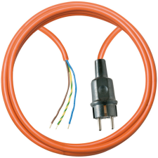 Lectra Technik Kft. Kültéri csatlakozó kábel aljzat nélkül, 5m narancssárga (3xG1,5mm2) villanyszerelés