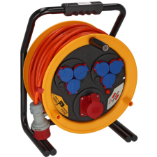 Lectra Technik Kft. Kültéri kábeldob 40 méteres kábellel, 7 dugalj (Brobusta) villanyszerelés