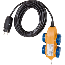 Lectra Technik Kft. Négyes kültéri lengő hosszabbító 10m fekete/sárga villanyszerelés