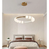  LED akril függeszték Nova 57W távirányítóval, szabályozható, 3000K/4000K/6000K, arany, fém és akril