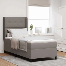  LED Box Spring Ágy matracmal Tópszínű 100 x 200 cm szövet ágy és ágykellék