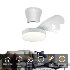  LED Ceiling Fan Light, Adjustable Brightness, Easy Assembly, Energy Efficient, világítás