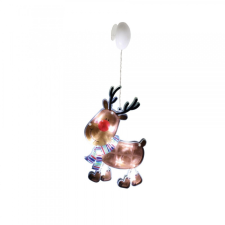 LED-es ablakdísz, rénszarvas, 26cm, 4,5V KID 311 karácsonyi dekoráció