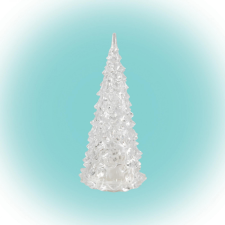  LED-es asztali dísz, fenyőfa karácsonyi dekoráció